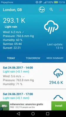 Offline Weather Forecast android App screenshot 5